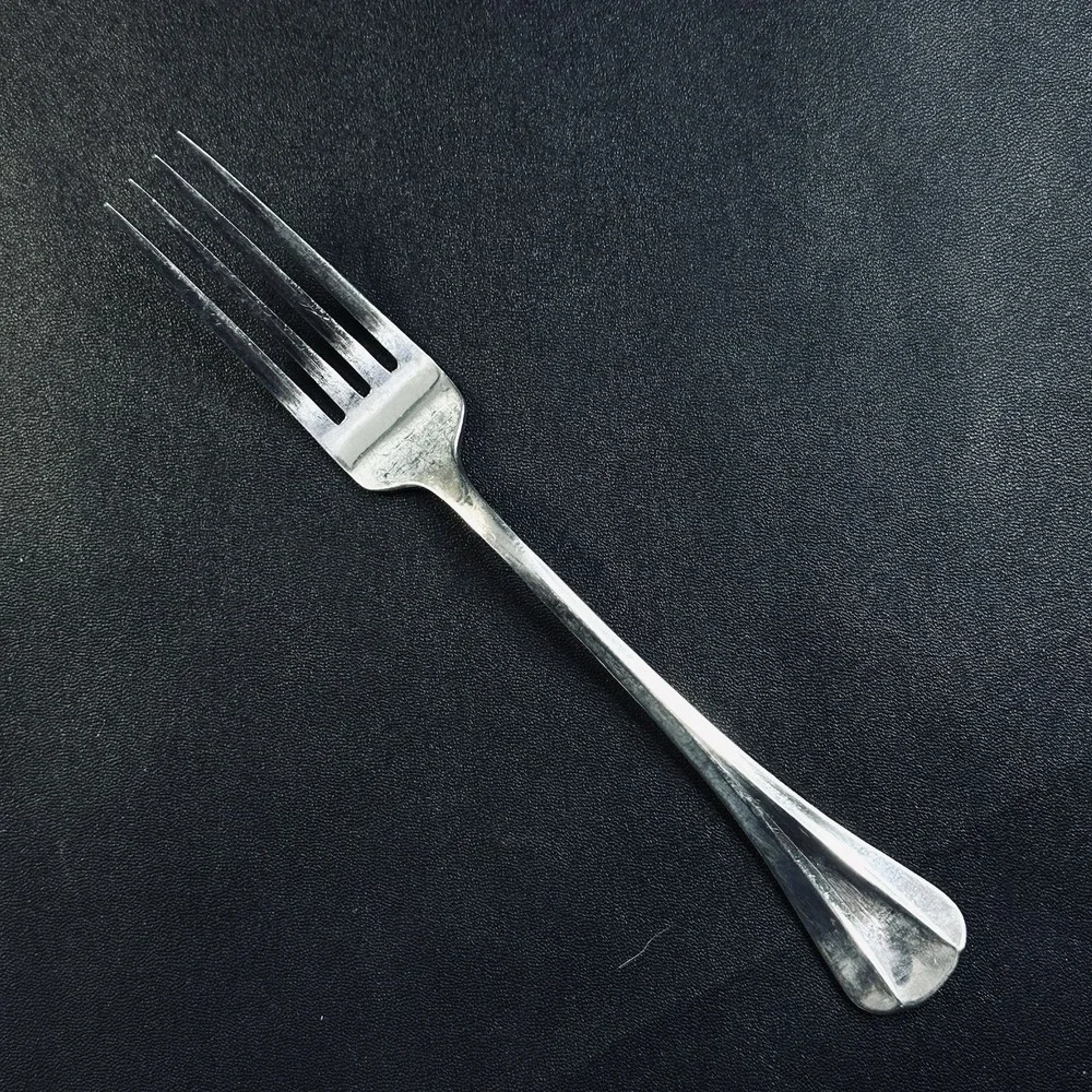 9 International Stainless DINNER Forks Fork Set Ridges Silverware Flatware